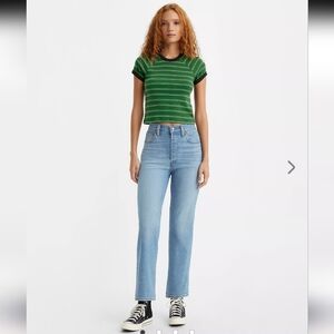 Levi's women's ribcage straight ankle jeans size 27